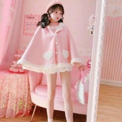 Cute Wings Pink Cloak SP15612 9 Cute Wings Pink Cloak SP15612 -EgrilDoll Fashion Outlet Store cute wings pink cloak sp15612 743