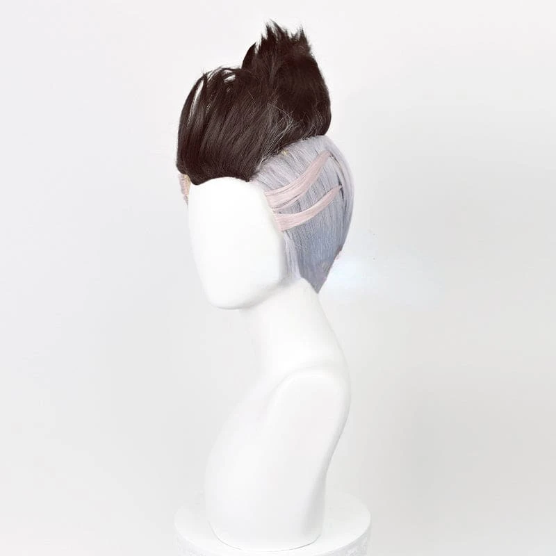 CYBERPUNK Edgerunners David Martinez Brown Fade Gray Cosplay Wig ON152 2 CYBERPUNK Edgerunners David Martinez Brown Fade Gray Cosplay Wig ON152 - Image 2