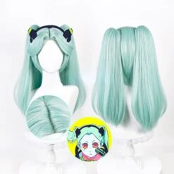 CYBERPUNK Edgerunners Pastel Green Rebecca Base Wig With Twintails ON154