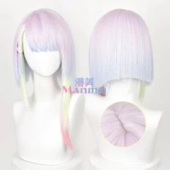 CYBERPUNK Edgerunners Rainbow Gradient Lucy Cosplay Wig Style 2 ON153 -EgrilDoll Fashion Outlet Store cyberpunk edgerunners rainbow gradient lucy cosplay wig style 2 on153 average mixed color 252