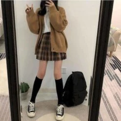 Dark Academia Spring And Autumn Preppy Pleated Skirt DK027 8 Dark Academia Spring And Autumn Preppy Pleated Skirt DK027 -EgrilDoll Fashion Outlet Store dark academia spring and autumn preppy pleated skirt dk027 869