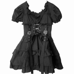 Dark Black Gothic Lolita Dress EG15278 -EgrilDoll Fashion Outlet Store dark black gothic lolita dress eg15278 191