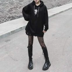Dark Punk Fashion Cross Chains Snake Black Sweatershirt EG457 7 Dark Punk Fashion Cross Chains Snake Black Sweatershirt EG457 -EgrilDoll Fashion Outlet Store dark punk fashion cross chains snake black sweatershirt eg457 pullover 190