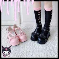[Demon Contract] Little Bat Dark Gothic Platform Doll Shoes EG15177