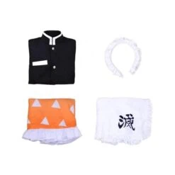 Demon Slayer Zenitsu Agatsuma Maid Halloween Cosplay Costume HW16 -EgrilDoll Fashion Outlet Store demon slayer zenitsu agatsuma maid halloween cosplay costume hw16 275
