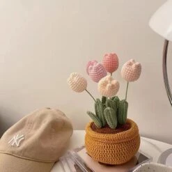 DIY Knitted Tulip Pot Decoration MK18502 -EgrilDoll Fashion Outlet Store diy knitted tulip pot decoration mk18502 small 6 pcs package 744