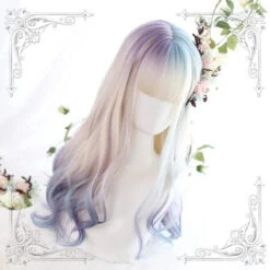 Dreamlike Gradient Aurora Color Long Curly Hair EG122 -EgrilDoll Fashion Outlet Store dreamlike gradient aurora color long curly hair eg122 wig 609