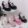 6 Colors Kawaii Velvet Elegant Bow Shoes ON611