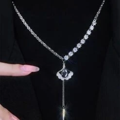 Elegant Chic Design Sweater Chain Necklace Apricot Leaf Necklace -EgrilDoll Fashion Outlet Store elegant chic design sweater chain necklace apricot leaf 979