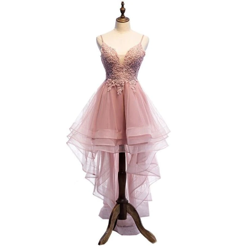 Elegant V-Neck Beads Long Evening Dresses Party Tulle Prom Gowns SS1826 9 Elegant V-Neck Beads Long Evening Dresses Party Tulle Prom Gowns SS1826 - Image 9