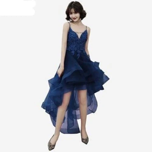 Elegant V-Neck Beads Long Evening Dresses Party Tulle Prom Gowns SS1826 4 Elegant V-Neck Beads Long Evening Dresses Party Tulle Prom Gowns SS1826 - Image 4