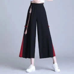 Embroidery Golden Dragon Casual Black Red Pants ON10 19 Embroidery Golden Dragon Casual Black Red Pants ON10 -EgrilDoll Fashion Outlet Store embroidery golden dragon casual black red pants on10 m 2007 423