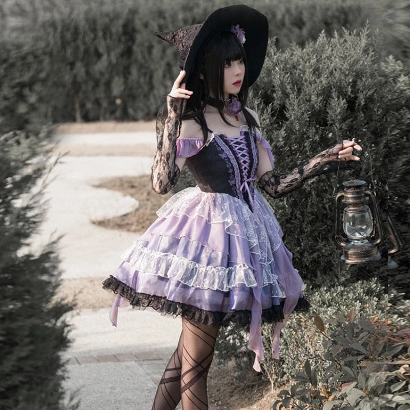 Emma Witchy Black And Purple Perfect Cute ON808 2 Emma Witchy Black And Purple Perfect Cute ON808 - Image 2