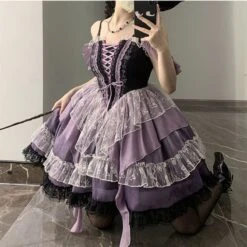 Emma Witchy Black And Purple Perfect Cute ON808 9 Emma Witchy Black And Purple Perfect Cute ON808 -EgrilDoll Fashion Outlet Store emma witchy black and purple perfect cute on808 639