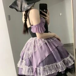 Emma Witchy Black And Purple Perfect Cute ON808 11 Emma Witchy Black And Purple Perfect Cute ON808 -EgrilDoll Fashion Outlet Store emma witchy black and purple perfect cute on808 716