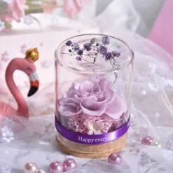 Everlasting Flower Gift -EgrilDoll Fashion Outlet Store everlasting flower gift 9 light purple 249