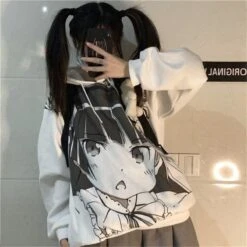 Fashion Cartoon Printed Girls Streetwear Hoodies EG15462 -EgrilDoll Fashion Outlet Store fashion cartoon printed girls streetwear hoodies eg15462 hoodie 911