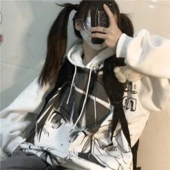 Fashion Cartoon Printed Girls Streetwear Hoodies EG15462 -EgrilDoll Fashion Outlet Store fashion cartoon printed girls streetwear hoodies eg15462 thick s hoodie 612