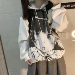 Fashion Cartoon Printed Girls Streetwear Hoodies EG15462 -EgrilDoll Fashion Outlet Store fashion cartoon printed girls streetwear hoodies eg15462 thin s hoodie 102