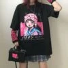 Fashion Cute Black Cartoon T-shirt EG354