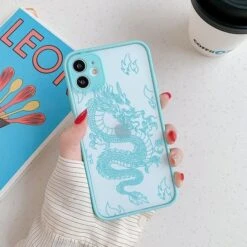 Fashion Dragon Pattern Transparent IPhone Phone Case EE0781 -EgrilDoll Fashion Outlet Store fashion dragon pattern transparent iphone phone case ee0781 style 10 for 7 8 325