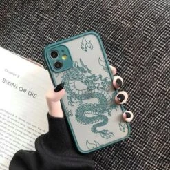 Fashion Dragon Pattern Transparent IPhone Phone Case EE0781 -EgrilDoll Fashion Outlet Store fashion dragon pattern transparent iphone phone case ee0781 style 11 for 7 8 329