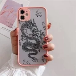 Fashion Dragon Pattern Transparent IPhone Phone Case EE0781 -EgrilDoll Fashion Outlet Store fashion dragon pattern transparent iphone phone case ee0781 style 2 for 7 8 plus 284