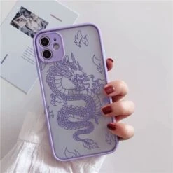 Fashion Dragon Pattern Transparent IPhone Phone Case EE0781 -EgrilDoll Fashion Outlet Store fashion dragon pattern transparent iphone phone case ee0781 style 8 for 7 497
