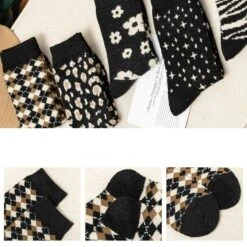 Fashion Harajuku Black Comfy Socks ON356 14 Fashion Harajuku Black Comfy Socks ON356 -EgrilDoll Fashion Outlet Store fashion harajuku black comfy socks on356 757