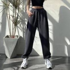 Fashion Oversize Gray Jogging Sweatpants -EgrilDoll Fashion Outlet Store fashion oversize gray jogging sweatpants pants 995