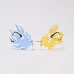 Fashion Rimless Dragon Phoenix Sunglasses SE0745 -EgrilDoll Fashion Outlet Store fashion rimless dragon phoenix sunglasses se0745 207