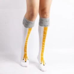 Funny Chicken/Cat/Pig Feet Cotton 3D Black And White Over Knee Long Socks BE479 26 Funny Chicken/Cat/Pig Feet Cotton 3D Black And White Over Knee Long Socks BE479 -EgrilDoll Fashion Outlet Store funny chickencatpig feet cotton 3d black and white over knee long socks be479 110