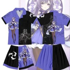Genshin Impact Character Homewear Pajamas ON423 21 Genshin Impact Character Homewear Pajamas ON423 -EgrilDoll Fashion Outlet Store genshin impact character homewear pajamas on423 keqing xxs pajama set 237