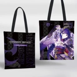 Genshin Impact Cute Black Tote Bags ON389 -EgrilDoll Fashion Outlet Store genshin impact cute black tote bags on389 bag 310