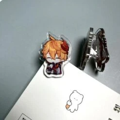 Genshin Impact Cute Chibi Emojis Clip Stands ON418 -EgrilDoll Fashion Outlet Store genshin impact cute chibi emojis clip stands on418 4cm interlayer tartaglia circum 617