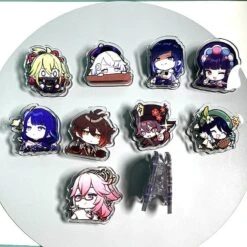 Genshin Impact Cute Chibi Emojis Clip Stands ON418 -EgrilDoll Fashion Outlet Store genshin impact cute chibi emojis clip stands on418 circum 485
