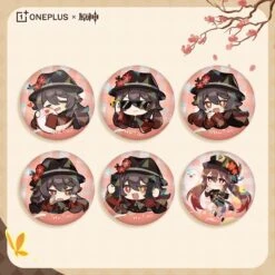 Genshin Impact Hutao X Oneplus Collab Accessories ON387 -EgrilDoll Fashion Outlet Store genshin impact hutao x oneplus collab accessories on387 badge set 135
