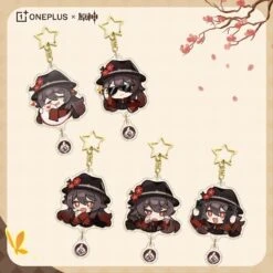 Genshin Impact Hutao X Oneplus Collab Accessories ON387 -EgrilDoll Fashion Outlet Store genshin impact hutao x oneplus collab accessories on387 keychain set 531