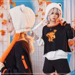Genshin Impact Kazuha Cute Bear Winter Hat ON322