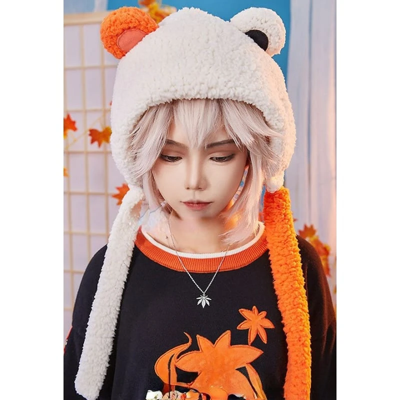 Genshin Impact Kazuha Cute Bear Winter Hat ON322 4 Genshin Impact Kazuha Cute Bear Winter Hat ON322 - Image 4