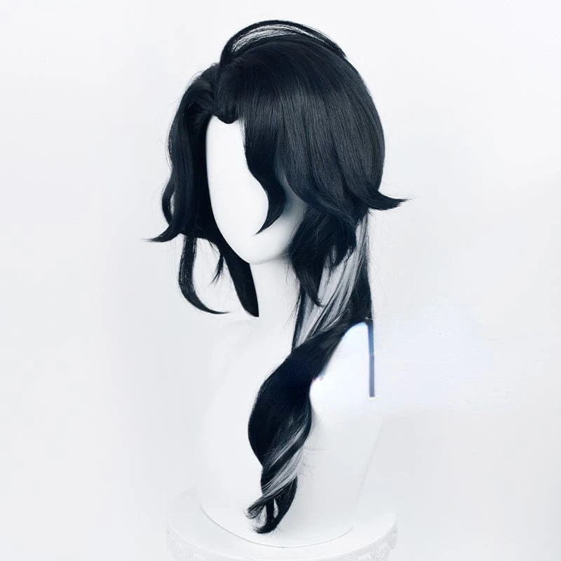 Genshin Impact Pantalone Fatui Harbingers Black Wig With White ON155 2 Genshin Impact Pantalone Fatui Harbingers Black Wig With White ON155 - Image 2