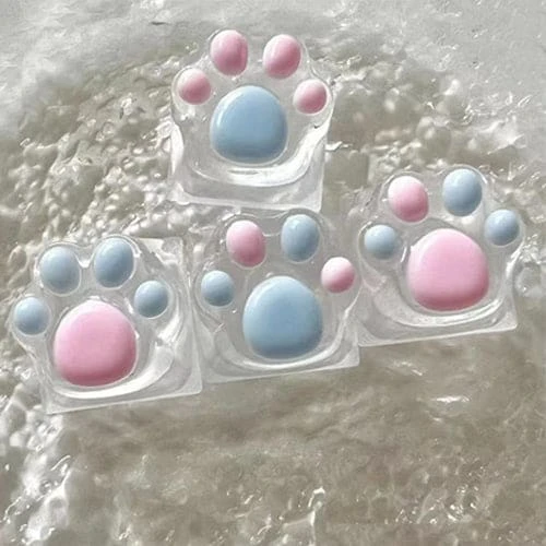 GG Kawaii Animal Paws Transparent Keycaps ON678 6 GG Kawaii Animal Paws Transparent Keycaps ON678 - Image 6