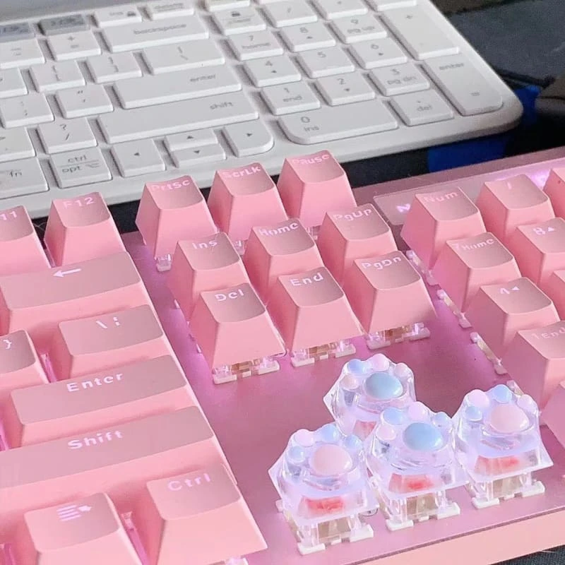 GG Kawaii Animal Paws Transparent Keycaps ON678 3 GG Kawaii Animal Paws Transparent Keycaps ON678 - Image 3