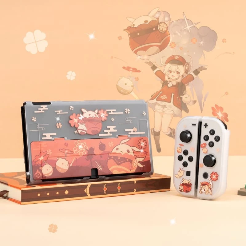GG Kawaii Genshin Impact Klee Transparent Nintendo Switch Protective Skin ON508 1 GG Kawaii Genshin Impact Klee Transparent Nintendo Switch Protective Skin ON508