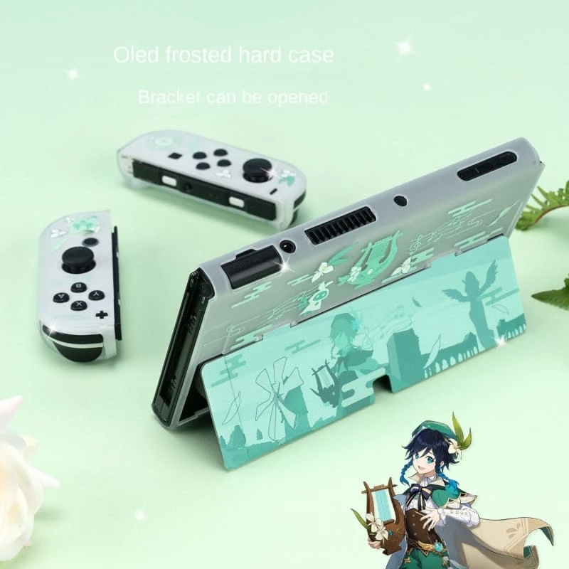 GG Kawaii Genshin Impact Venti Transparent Nintendo Switch Protective Skin ON503 2 GG Kawaii Genshin Impact Venti Transparent Nintendo Switch Protective Skin ON503 - Image 2