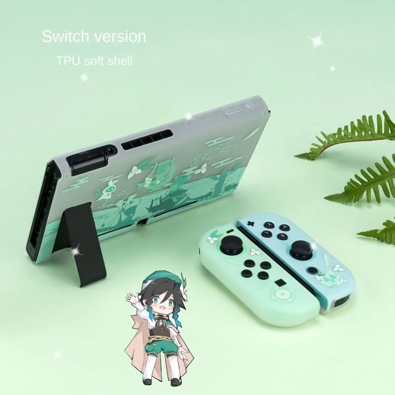GG Kawaii Genshin Impact Venti Transparent Nintendo Switch Protective Skin ON503 3 GG Kawaii Genshin Impact Venti Transparent Nintendo Switch Protective Skin ON503 - Image 3