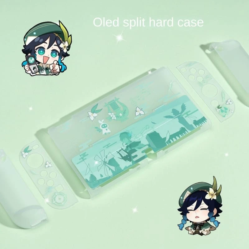 GG Kawaii Genshin Impact Venti Transparent Nintendo Switch Protective Skin ON503 4 GG Kawaii Genshin Impact Venti Transparent Nintendo Switch Protective Skin ON503 - Image 4