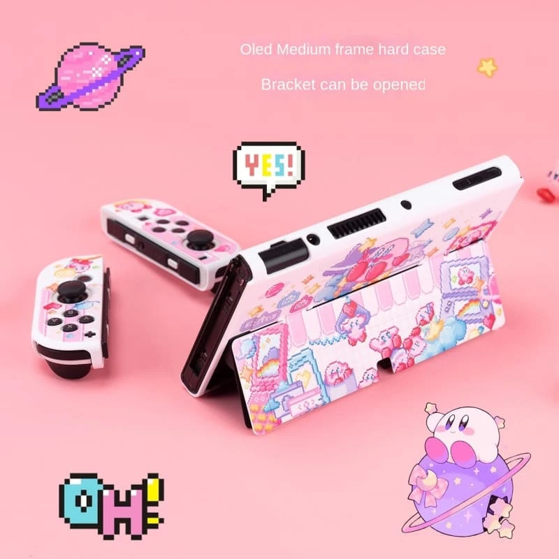 GG Nintendo Switch Oled Pink Pastel Kirbi Protective Skin ON499 3 GG Nintendo Switch Oled Pink Pastel Kirbi Protective Skin ON499 - Image 3