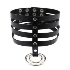 Gothic 4 Layer Collar Choker Necklace EG0019 -EgrilDoll Fashion Outlet Store gothic 4 layer collar choker necklace eg0019 black 629