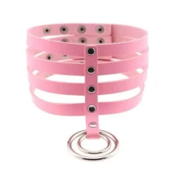 Gothic 4 Layer Collar Choker Necklace EG0019 -EgrilDoll Fashion Outlet Store gothic 4 layer collar choker necklace eg0019 pink 258